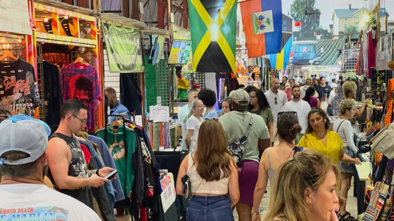 Inside of Yellow Green Farmers Market