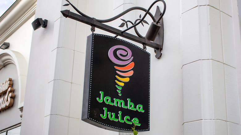 Jamba Juice sign on building