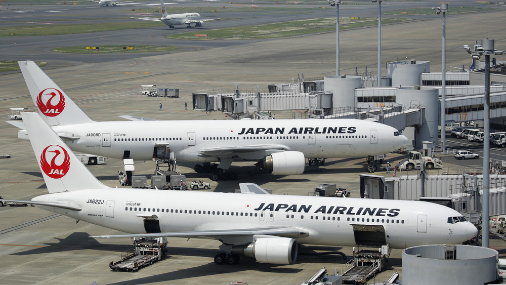 Japanese Boeing aircraft on a tarmac