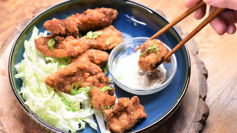 karaage recipe served