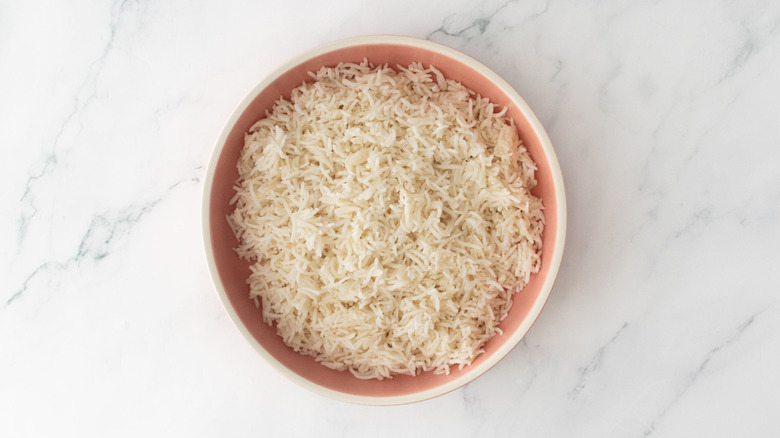 Basmati rice in bowl