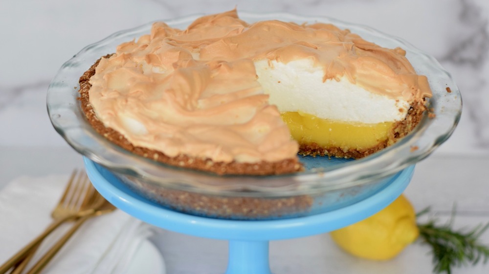 lemon meringue pie recipe served