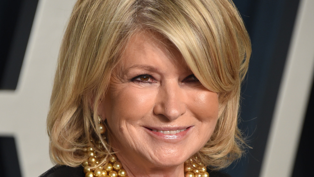 Martha Stewart hair over eye