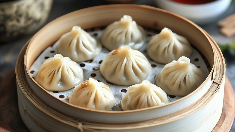 elegantly displayed dim sum