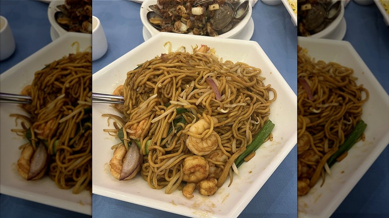 Shrimp and noodle dish at China Gourmet in Philadelphia