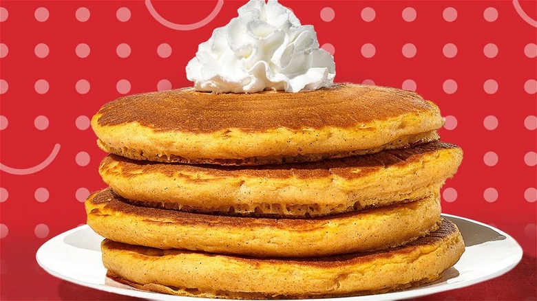 Stack of pumpkin pancakes