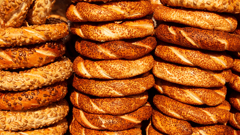 Bagels in a Turkish market