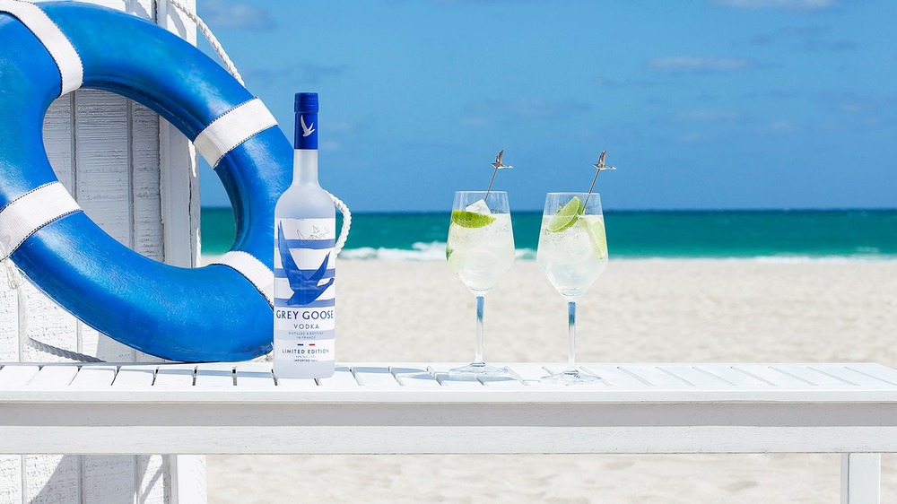 Grey Goose at the beach