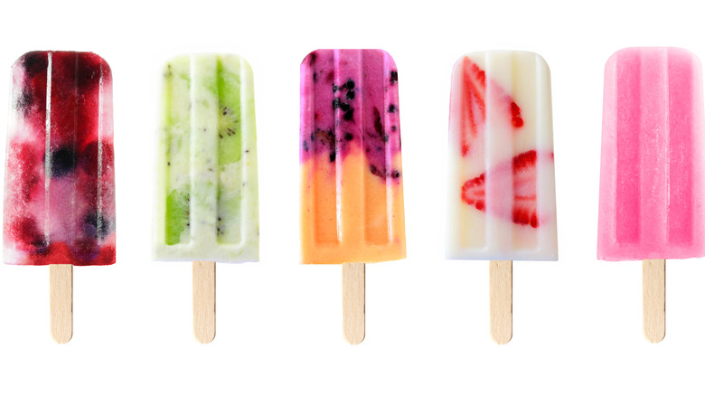 Multicolored popsicles