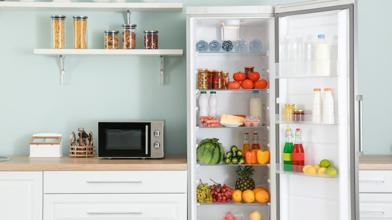 Fridge in modern day kitchen