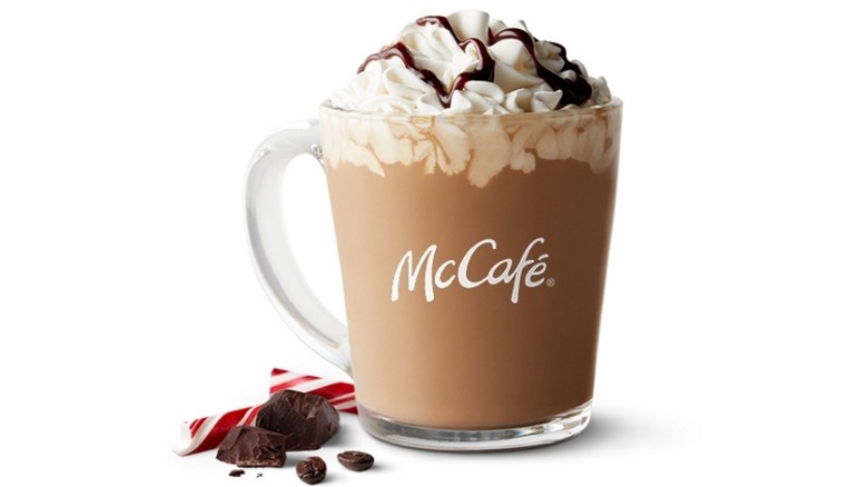 McCafe drink on a white background