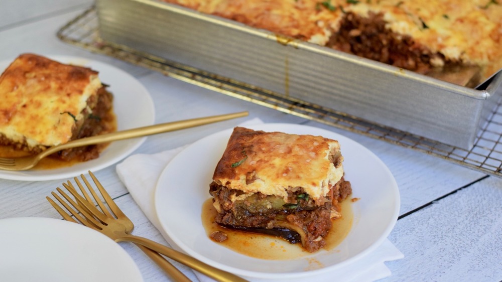 moussaka recipe finished