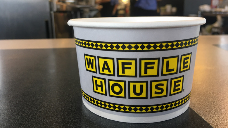 A Waffle House inside