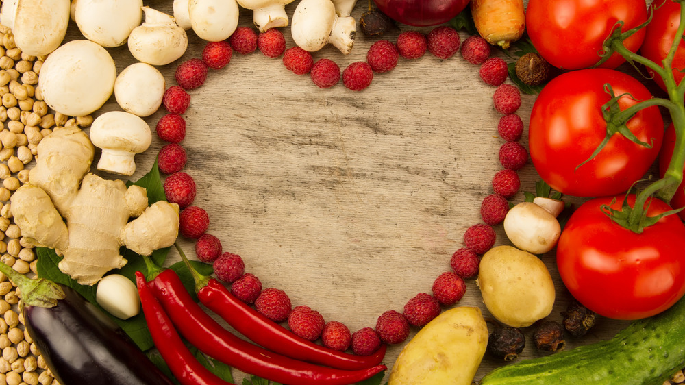 Fruit in shape of two hearts