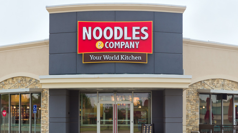 Outside a Noodles & Company location