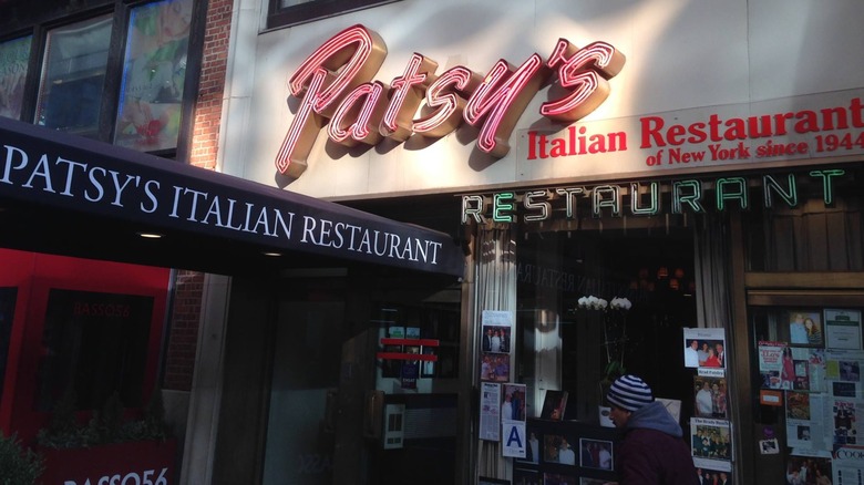 Exterior of Patsy's Italian Restaurant