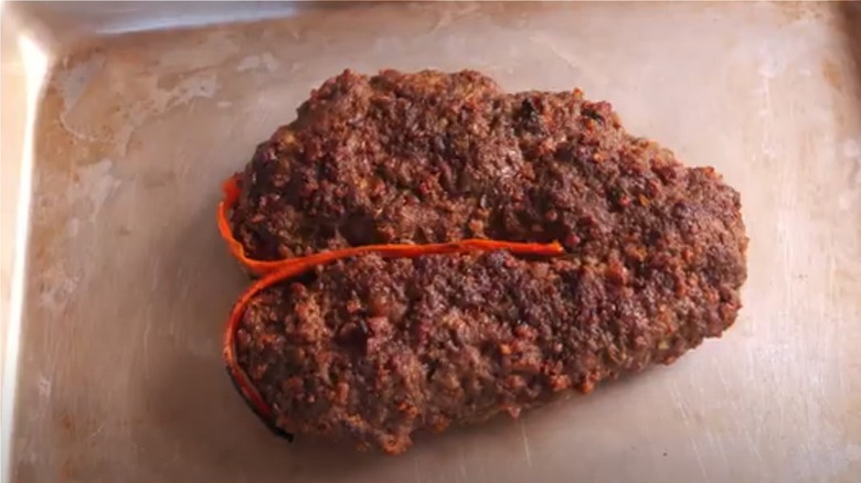 emergency steak with carrots in place of bone
