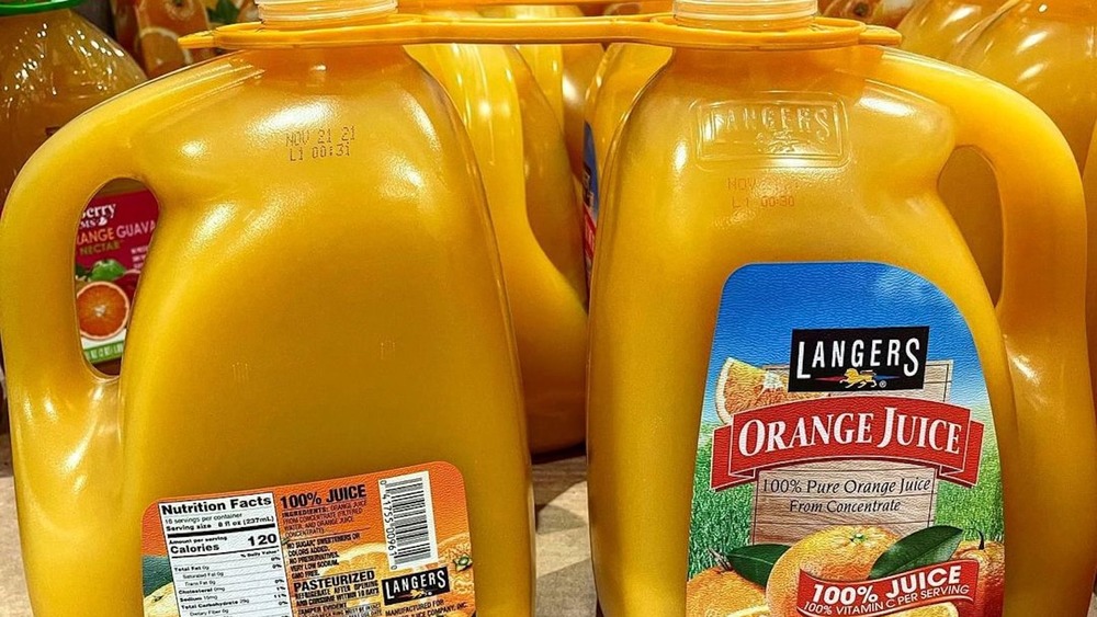 Two-pack of Langers orange juice