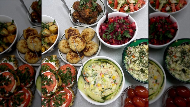Assorted Ukrainian dishes from BlackForest Deli & Catering