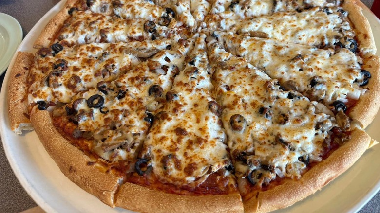A Godfather's pizza classic combo pie