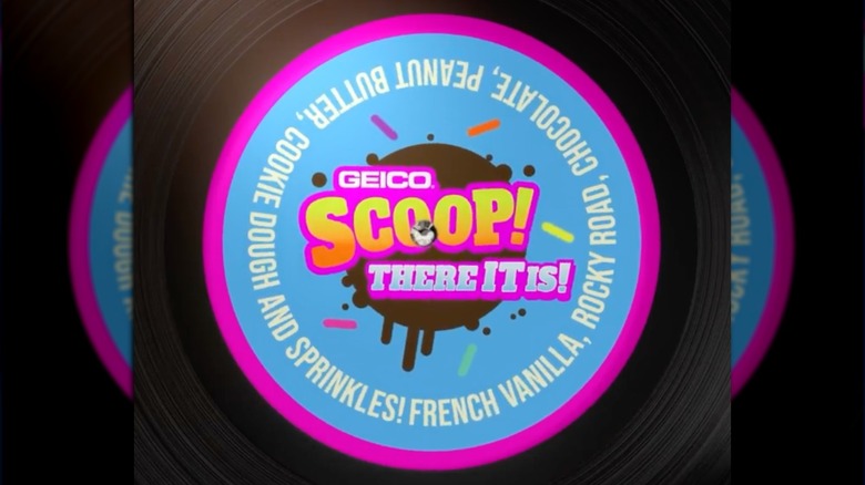 Geico Scoop There It Is ice cream logo