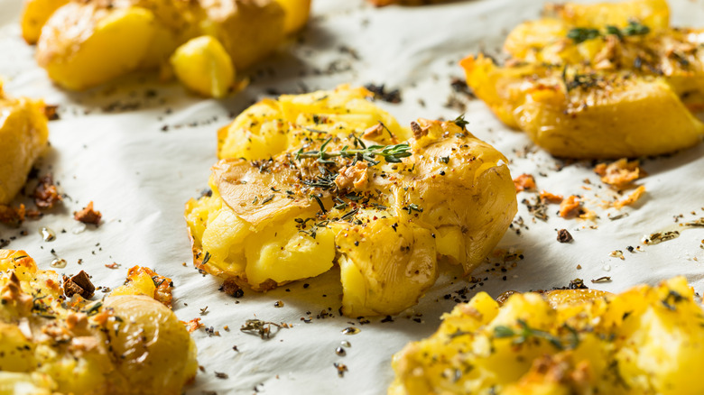 Smashed potatoes