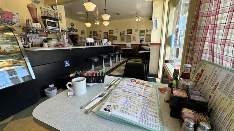 Interior of Ocean Diner in Hermosa Beach, California