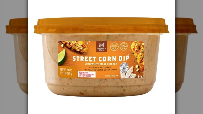 Member's Mark street corn dip with white meat chicken from Sam's Club