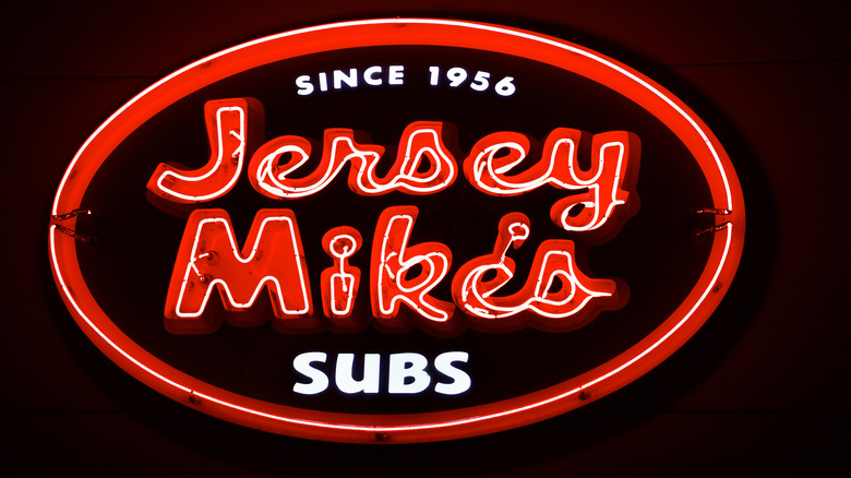 A Jersey Mike's sign