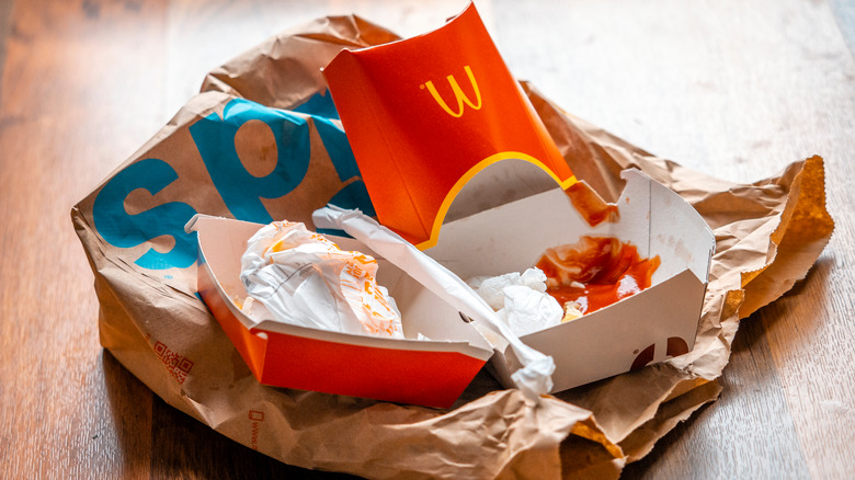 McDonald's fast food packaging