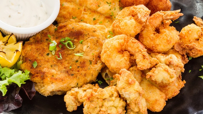 Fried fish platter