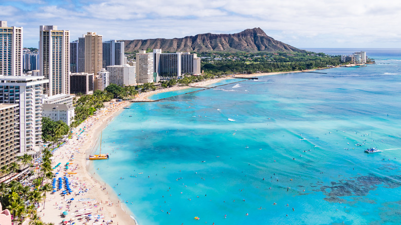 Honolulu coastline