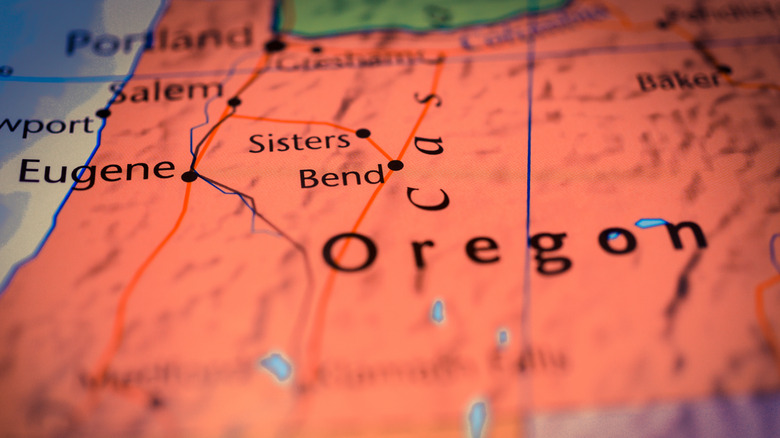 Map of Oregon