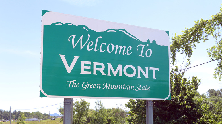 Vermont state sign