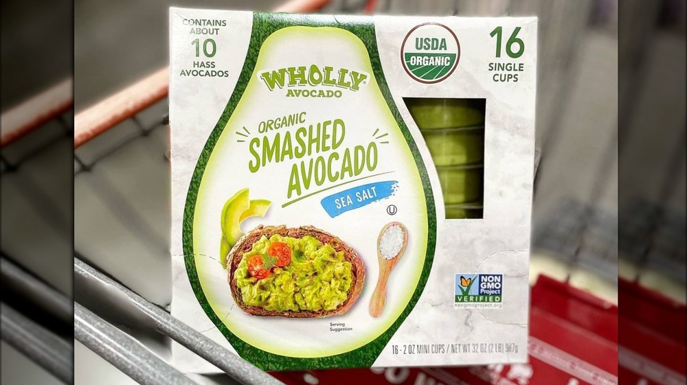 Costco's smashed avocado in cart