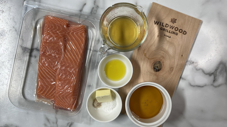 maple bourbon glazed salmon ingredients