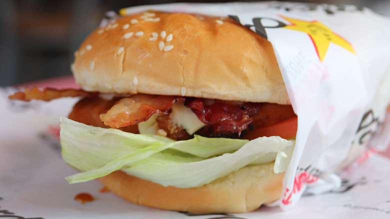 A Hardee's burger