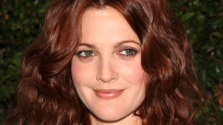 Drew Barrymore smiling at event