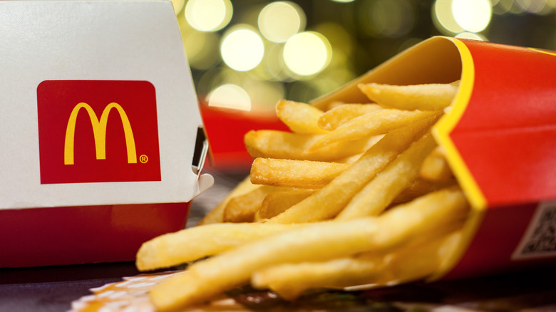 McDonald's burger and fries cartons