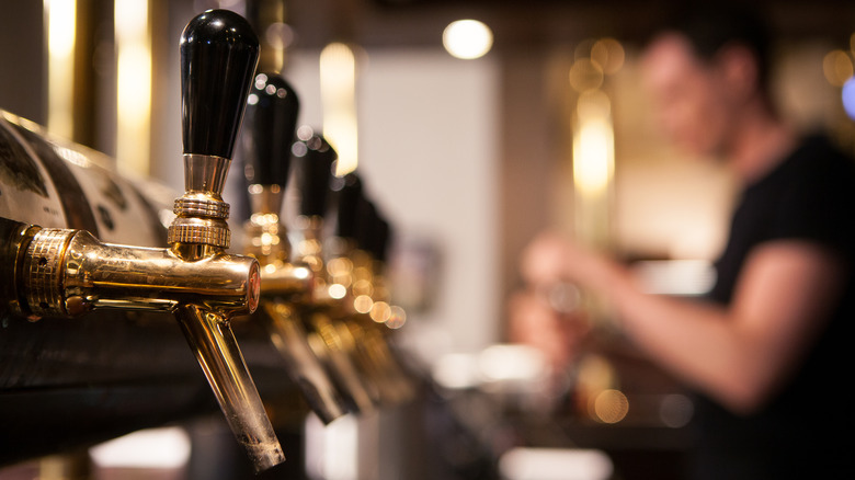 Tavern with beer taps