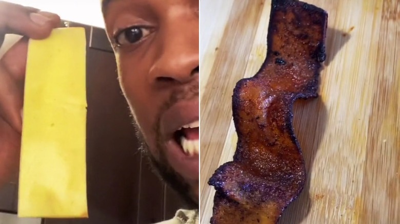 Bread to bacon before and after