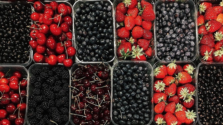 an assortment of berries