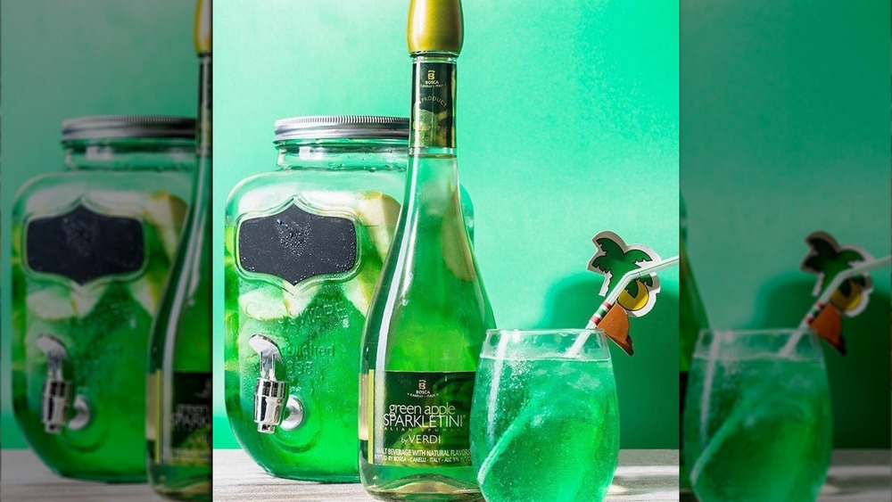bottles of Verdi apple sparkling wine