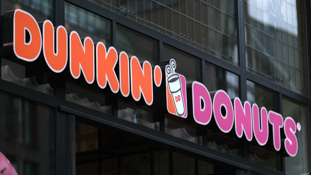 Dunkin' Donuts retail sign