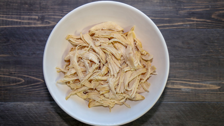 shredded chicken