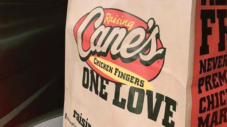 Raising Cane's bag