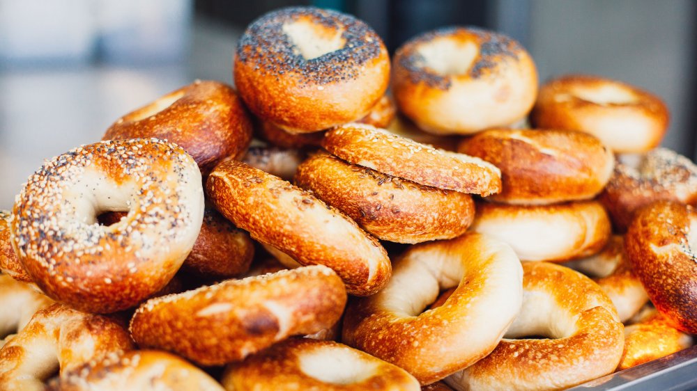 Stack of bagels