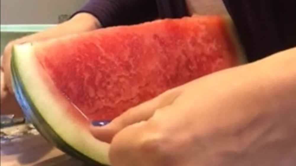 Watermelon cutting
