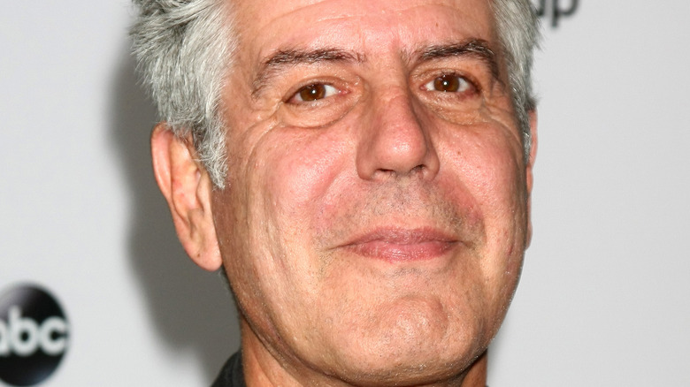 Close up of Anthony Bourdain