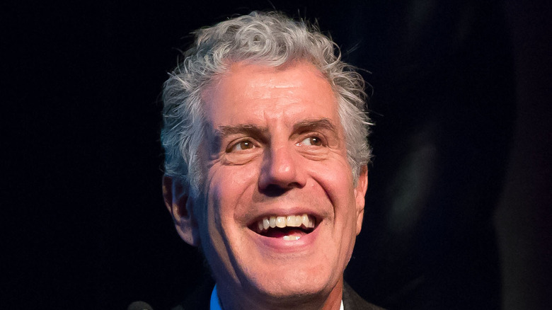 Anthony Bourdain smiling